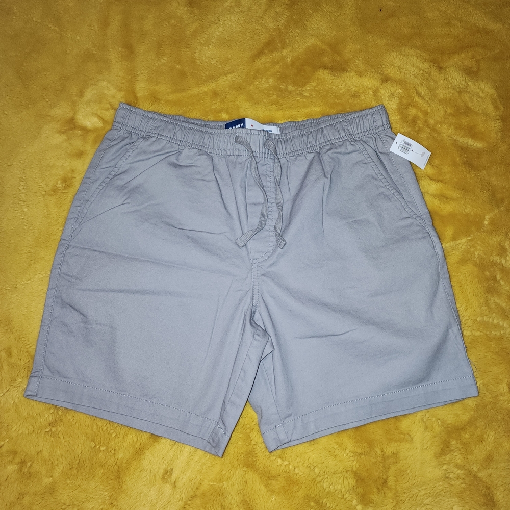 Old Navy Light Gray Men's Flat Front Shorts